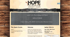 Desktop Screenshot of hopecrossingchurch.com